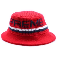 SUPREME (シュプリーム) 19AW Knit Logo Crusher ニットロゴ クラッシャーハット 帽子 レッド