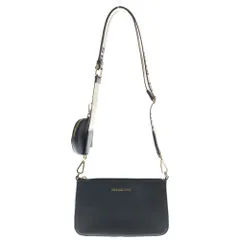MICHAEL KORS (マイケルコース) Jet Set Saffiano Leather Crossbody Bag ジェットセット クロスボディ サフィアーノ レザー ショルダーバッグ ブラック 35S3GTVC5T