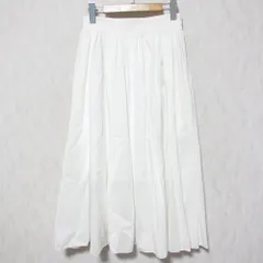 美品 24SS EFFE BEAMS エッフェ ビームス コットンシルクマキシスカート 64-27-0810-825 サイズ36 ホワイト レディース 古着 中古 USED