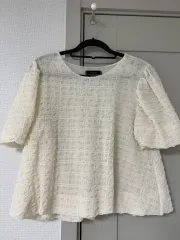 Leange ダブルJ パフスリーブ ブラウス