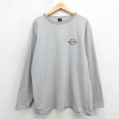 XL/古着 ノーティカ 長袖 ブランド Tシャツ メンズ 00年代 00s ワンポイントロゴ 大きいサイズ コットン カナダ製 グレー 霜降り他【spe】 26jan22