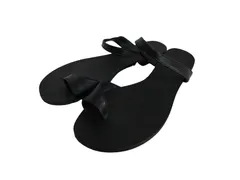 k04250410045　SHIPS　37　Black　23.5cm程度　シューズ　サンダル　春夏