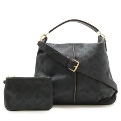 LOUIS VUITTON ルイ ヴィトン マヒナ セレネMM ハンドバッグ 2WAY ショルダーバッグ 斜め掛け ノワール 黒 ブラック M93987