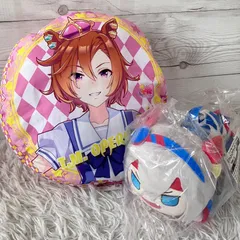 新品未使用 ウマ娘　エンタメくじ　かんたんタマちゃん寝っころぬいぐるみ　タマモクロス クッション 2点セット 2