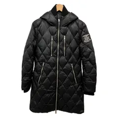 DIESEL(ディーゼル) ダウンコート サイズXS レディース 黒 長袖/ジップアップ/フード付き/冬