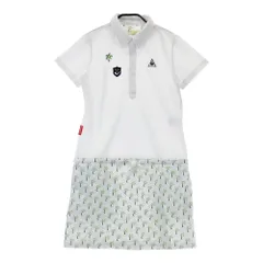 サイズ：M LE COQ GOLF ルコックゴルフ  半袖ワンピース  ホワイト系 [240101646274] ゴルフウェア レディース ストスト