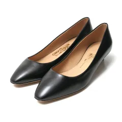 ■美品■Salvatore Ferragamo サルヴァトーレフェラガモ パンプス サイズ6 1/2 D ローヒール レザー 靴 ブランド古着【中古】20260310/RA8310