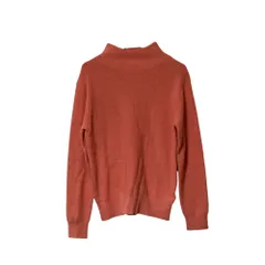 未使用 BEAUTY&YOUTH UNITED ARROWS ビューティーアンドユース 畦編み ハイネックロングスリーブニットサイズF ピンク レディース 古着 中古 USED