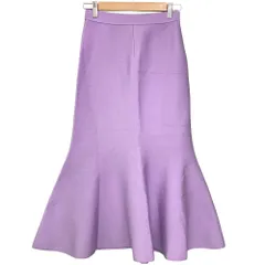 美品 LE CIEL BLEU ルシェルブルー ニット マーメイドスカート サイズ36 パープル レディース 古着 中古 USED