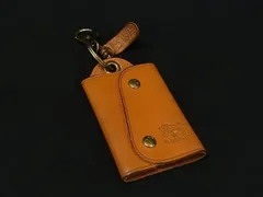 IL BISONTE イルビゾンテ レザー キーケース 鍵入れ メンズ レディース オレンジ系 DM1678