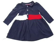k05250423132　TOMMY HILFIGER　80/9-12m　紺×白×赤　80サイズ程度　ワンピース or ドレス　ワンピース　通年
