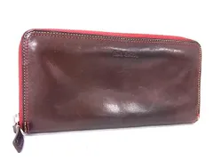 Paul Smith ポールスミス レザー ラウンドファスナー 長財布 ウォレット 札入れ 小銭入れ カード入れ レディース ブラウン系 DM1859