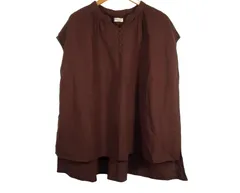 k05250423082　Samansa Mos2　フリーサイズ　Brown　　トップス　ノースリーブ　春夏