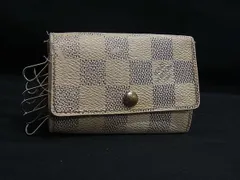 LOUIS VUITTON ルイヴィトン N61745 ダミエアズール ミュルティクレ6 6連 キーケース 鍵入れ アイボリー系 DM2187