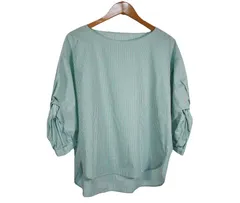 k05250423024　INNOWAVE　Mサイズ　緑×白　　トップス　その他トップス　春夏