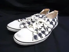 Paul Smith ポールスミス キャンバス スニーカー 表記サイズ 37 (約24cm) 靴 シューズ アイボリー系×ブラック系 DM2406のサムネイル