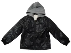 k05250423001　H&M エイチアンドエム　EUR116　黒×グレー　110サイズ程度　アウター　その他アウター　秋冬