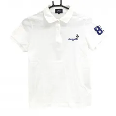 【美品】パーリーゲイツ 半袖ポロシャツ 白 ニャロメ コットン100％ レディース 1(M) ゴルフウェア PEARLY GATES