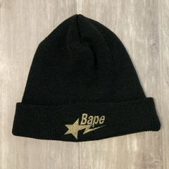 BAPE STA LOGO 니트 모자 블랙 a bathing ape star 에이프 베이프 어베이싱 에이프 비니 니트 캡 Beanie knit cap w42