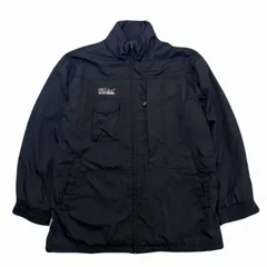 ファーストダウン ナイロンジャケット メンズ 4Lサイズ ブラック 大きめ ビッグサイズ 希少 黒 ウィンドブレーカー