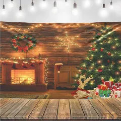 ZEZYXUFMクリスマスタペストリー 飾り クリスマスツリー 壁掛け 大判 180cm×110cm 北欧風 Xmas タペストリー ツリー 玄関 写真撮影 背景 子供部屋 ポスター お店 装飾布 雰囲気改善 壁飾り 装飾 1