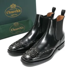 CHURCH'S チャーチ KETSBY MET ケツビーメット ブーツ サイズ38 スタッズ サイドゴアブーツ チェルシーブーツ ブランド古着【中古】20260310/RA8245のサムネイル