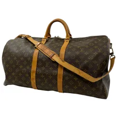 【中古】LOUIS VUITTON | ルイ・ヴィトン キーポル バンドリエール 55 モノグラム ボストンバッグ トラベルバッグ M41414 ブラウン【尾張小牧店】