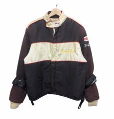 90s Karl Helmut レーシング総柄ボンバージャケット MA-1金子功 - メルカリ