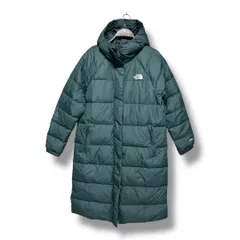THE NORTH FACE ザノースフェイス ロングダウンコート 防寒 アウター 長袖 アウトドア 刺繍ロゴ ダウンジャケット レディース サイズM グリーン系 冬 久喜倉庫店 8 No.K 1632
