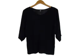k03250321045　UNIQLO ユニクロ　Mサイズ　Black　　トップス　ニットorセーター　春夏