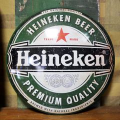 美品 Heineken ハイネケン パブミラー ビールロゴ - メルカリ