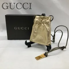 ＧＵＣＣＩ グッチ ミニ ポーチ 巾着 ポシェット 小物 ゴールド _246067