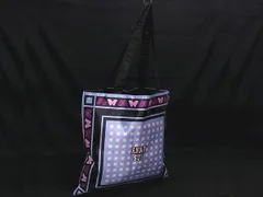 ■新品■未使用■ ANNASUI アナスイ ナイロン トート ショルダーバッグ ハンドバッグ 肩掛けかばん パープル系×ブラック系 DK3945