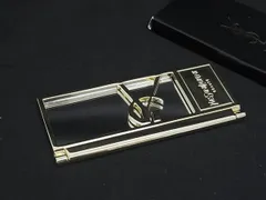 ■美品■ YVESSAINTLAURENT イヴサンローラン コンパクトミラー ハンドミラー 鏡 手鏡 レディース ゴールド系 DL6912