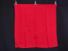 LANCEL ランセル シルク100% 総柄 大判 スカーフ ストール ショール レディース レッド系 DL6753のサムネイル
