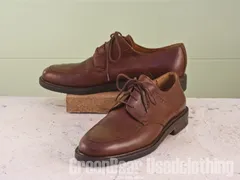 MN108 イタリア製 JOHNSTON&Murphy ビジネスシューズ Uチップ 茶 メンズ 9.5M 27.5cmのサムネイル