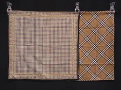 ■美品■ BURBERRY バーバリー ノバチェック ハンカチ ハンカチーフ ポケットチーフ 2点セット DL9623