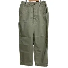 美品 22SS Sewing Chop O'alls ソーイングチョップオールズ ジョンブル ボタンフライ チノパンツ サイズ36 ベージュ レディース 古着 中古 USED