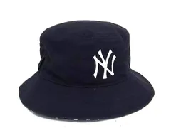■美品■ NEWERA ニューエラ NY ニューヨーク ヤンキース バケットハット 帽子 表記サイズ L/XL メンズ レディース ブラック系 DM1493