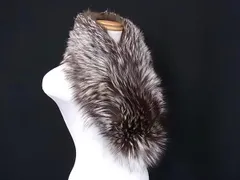 ■美品■ SAGA FOX サガフォックス フォックスファー 毛皮 ティペット マフラー 防寒具 レディース ブラウン系 DM1590