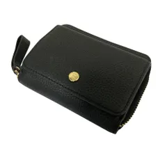 美品 BARCOS バルコス GLウォレット 蛇腹式 ラウンドファスナー カードケース コインケース 財布 ブラック レディース 古着 中古 USED