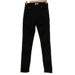 美品 YANUK ヤヌーク Patricia パトリシア ストレッチ スキニー デニムパンツ ジーンズ 57123044 サイズ23 ブラック レディース 古着 中古 USED