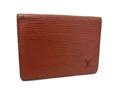 LOUIS VUITTON ルイヴィトン M63203 エピ ポルト2 カルトヴェルティカル カードケース パスケース カード入れ ケニアブラウン DM2880