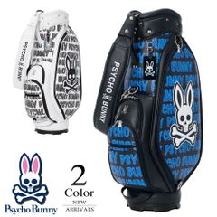 Psycho Bunnyサイコバニー スカルバニーネオン エナメルキャディバッグ