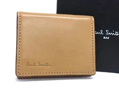 ■美品■ Paul Smith ポールスミス レザー コインケース コインパース 小銭入れ メンズ レディース ベージュ系 DM3265