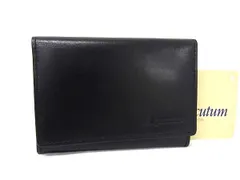 ■美品■ Aquascutum アクアスキュータム レザー カードケース カード入れ 名刺入れ レディース ブラック系 DM3290のサムネイル