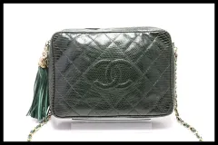 ■CHANEL 1番台 マトラッセ フリンジ GD金具 リザード レザー チェーンショルダーバッグ シャネル ■0226pl258-9D