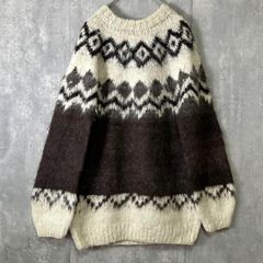 90s LANDS END ノルディック柄ニット ALPACA イングランド製 - メルカリ