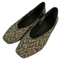 美品 REGAL リーガル ツイード パンプス ブラック サイズ23cm ホワイト レディース 古着 中古 USED