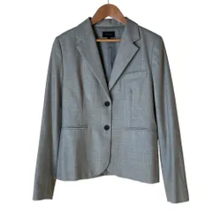 美品 Theory セオリー シングルジャケット サイズ4 ライトグレー レディース 古着 中古 USED